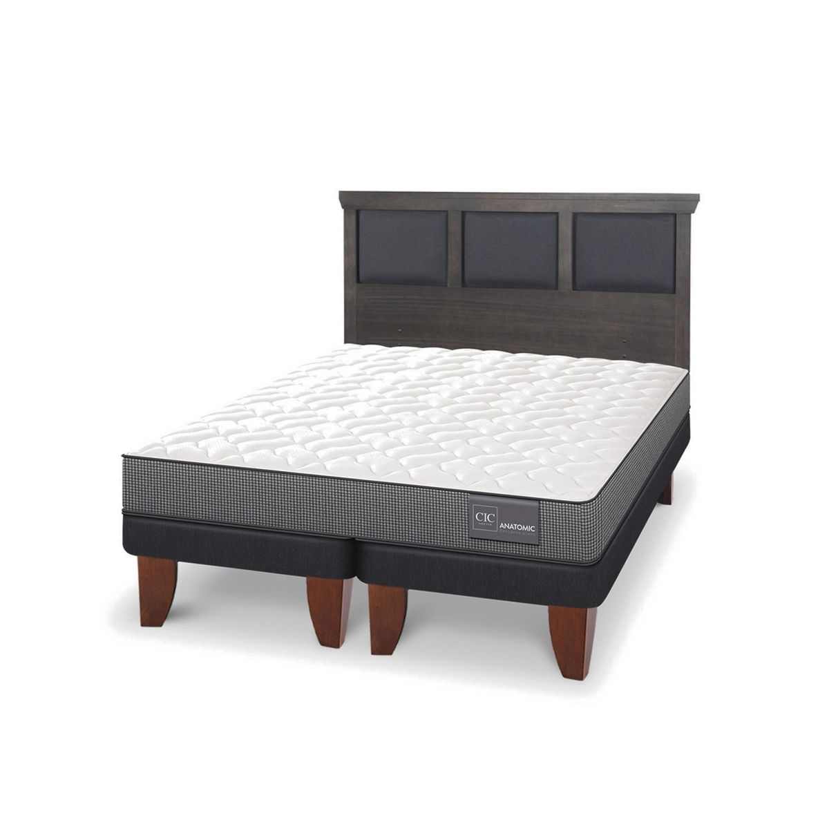CIC - Cama Europea Anatomic King + Respaldo Cic