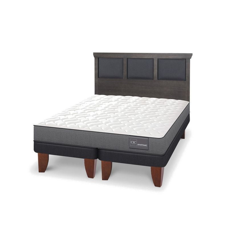 CIC - Cama Europea Anatomic King + Respaldo Cic