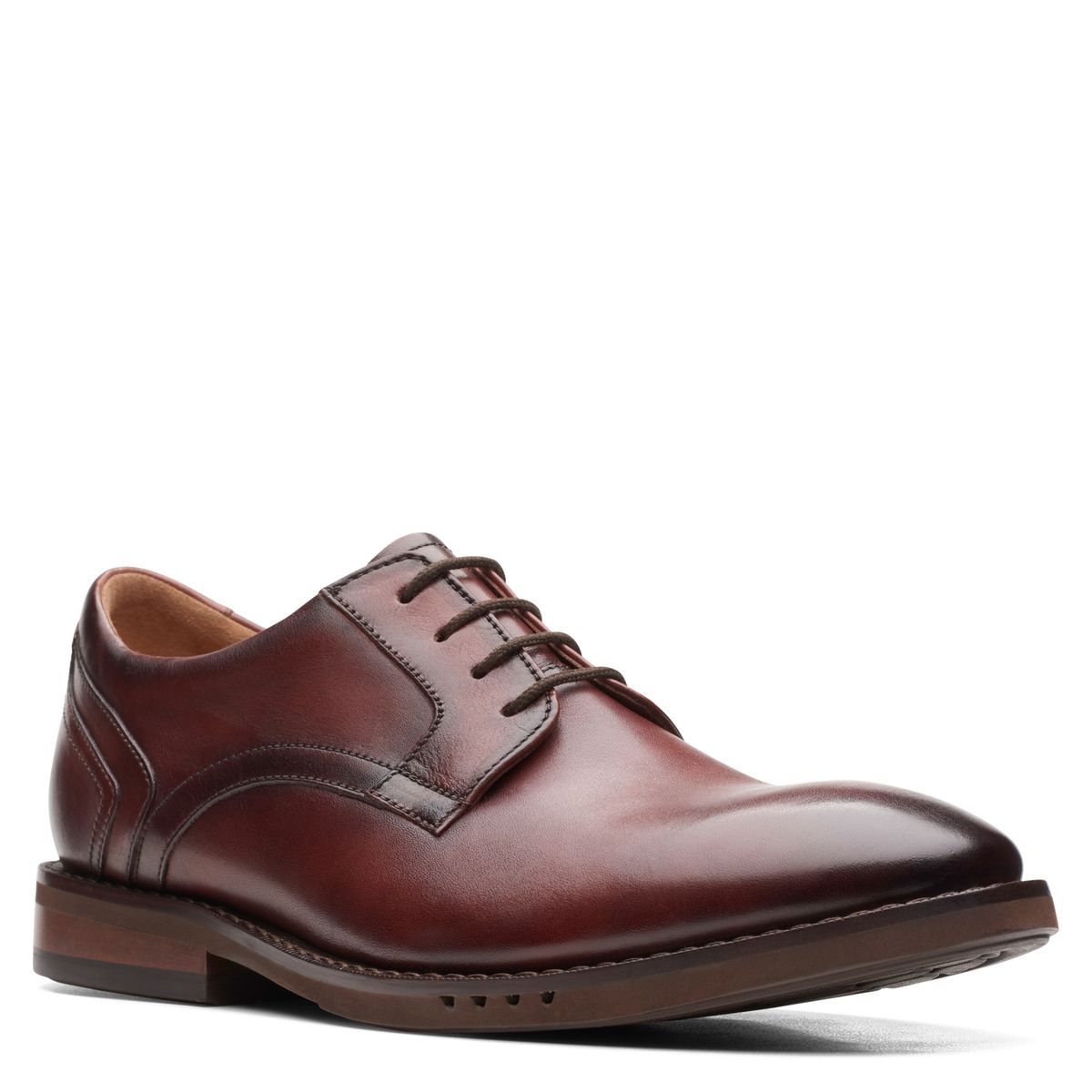 CLARKS - Zapato Formal Cuero Hombre Café Clarks