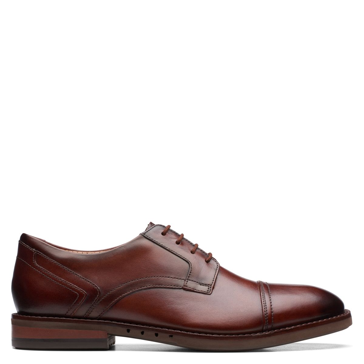 CLARKS - Zapato Formal Cuero Hombre Café Clarks