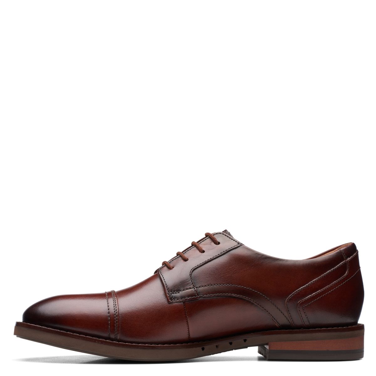 CLARKS - Zapato Formal Cuero Hombre Café Clarks
