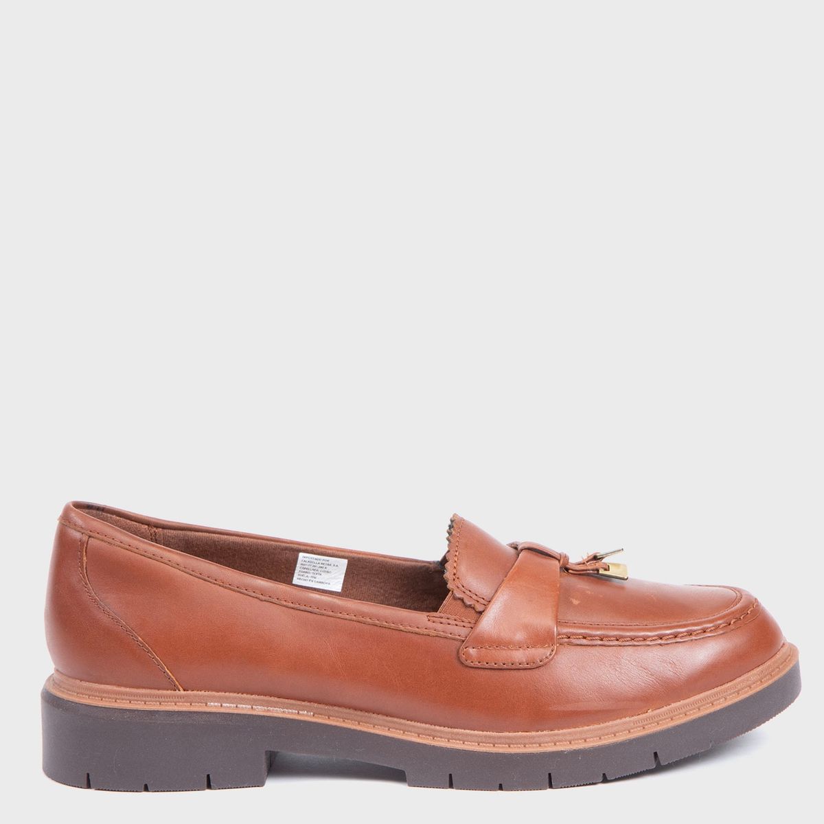 CLARKS - Mocasín Mujer Cuero Café Clarks