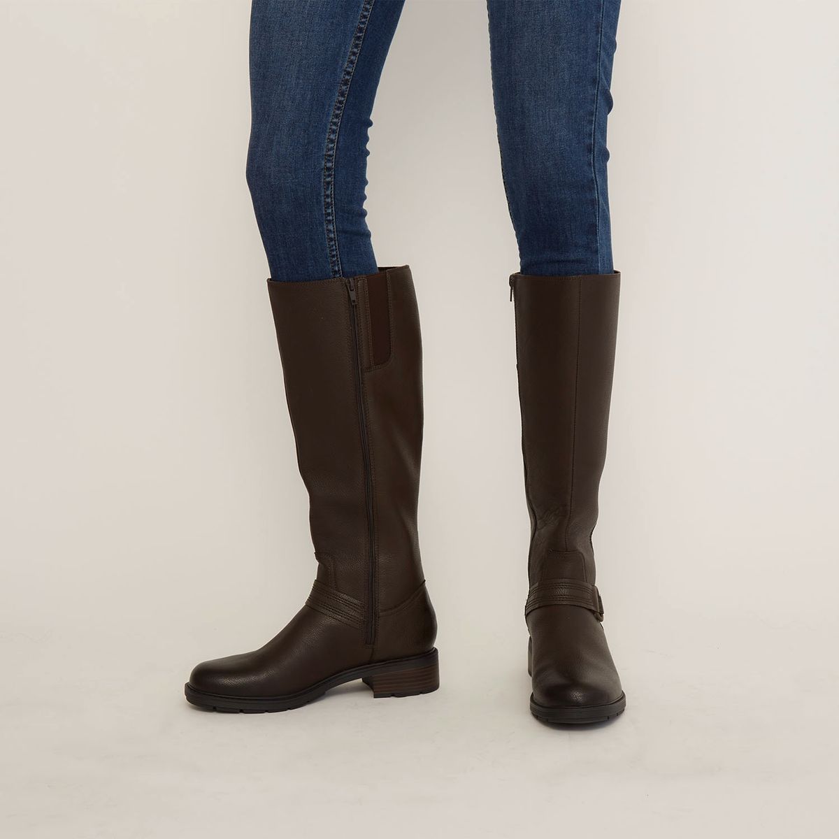 CLARKS - Bota Mujer Cuero Café Clarks