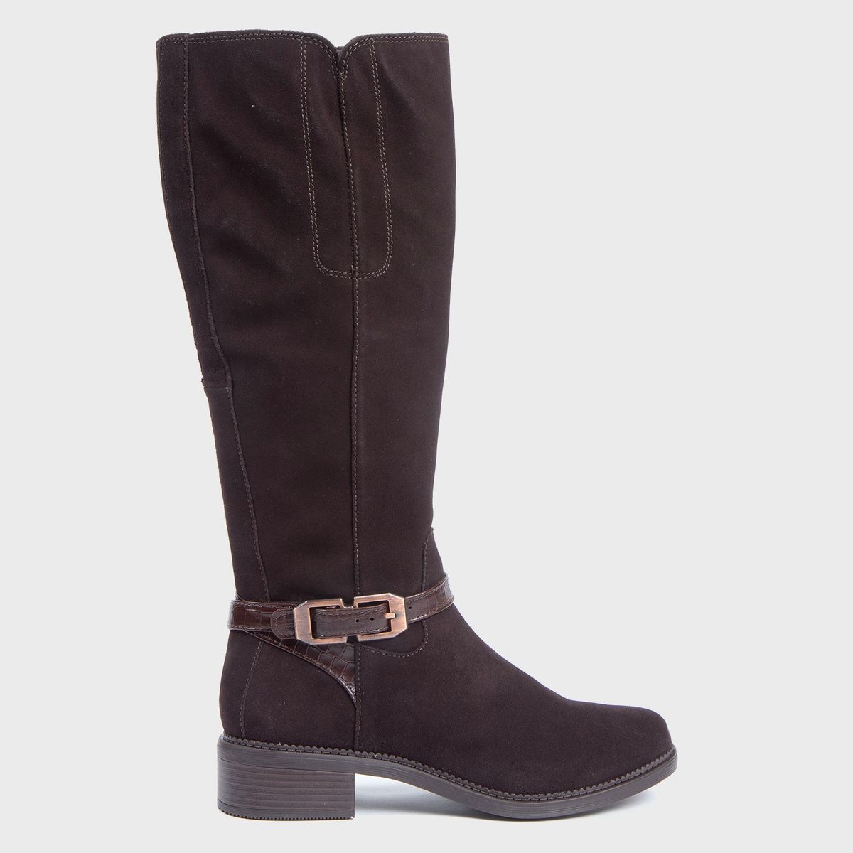 CLARKS - Bota Larga Mujer Café Clarks