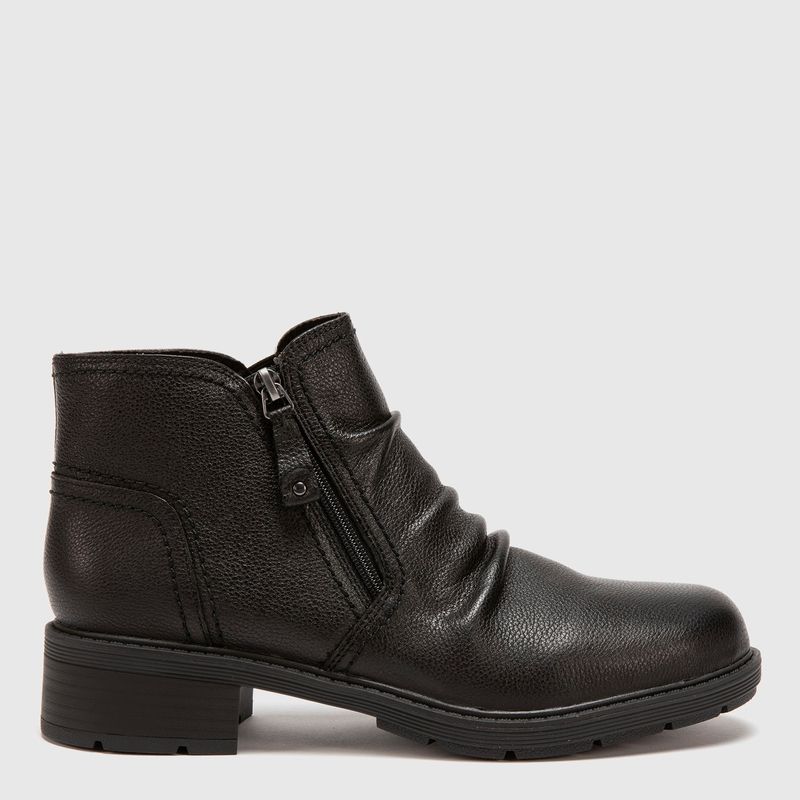 CLARKS - Botín Mujer Cuero Negro Clarks
