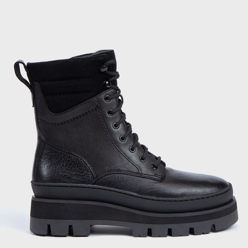 CLARKS - Botín Mujer Cuero Negro Clarks