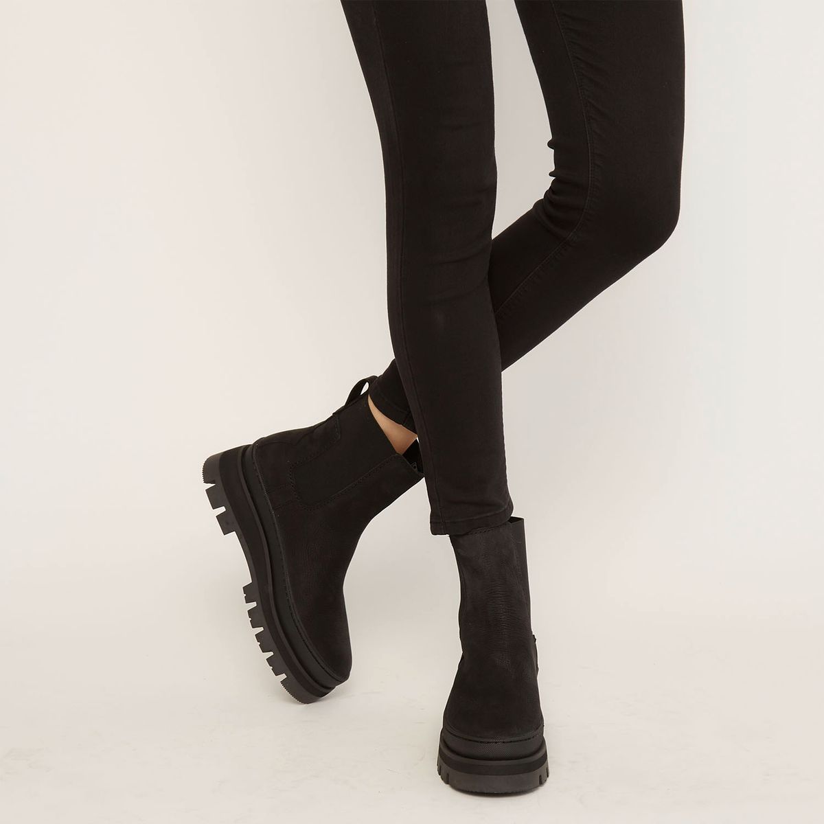 CLARKS - Botín Mujer Cuero Negro Clarks