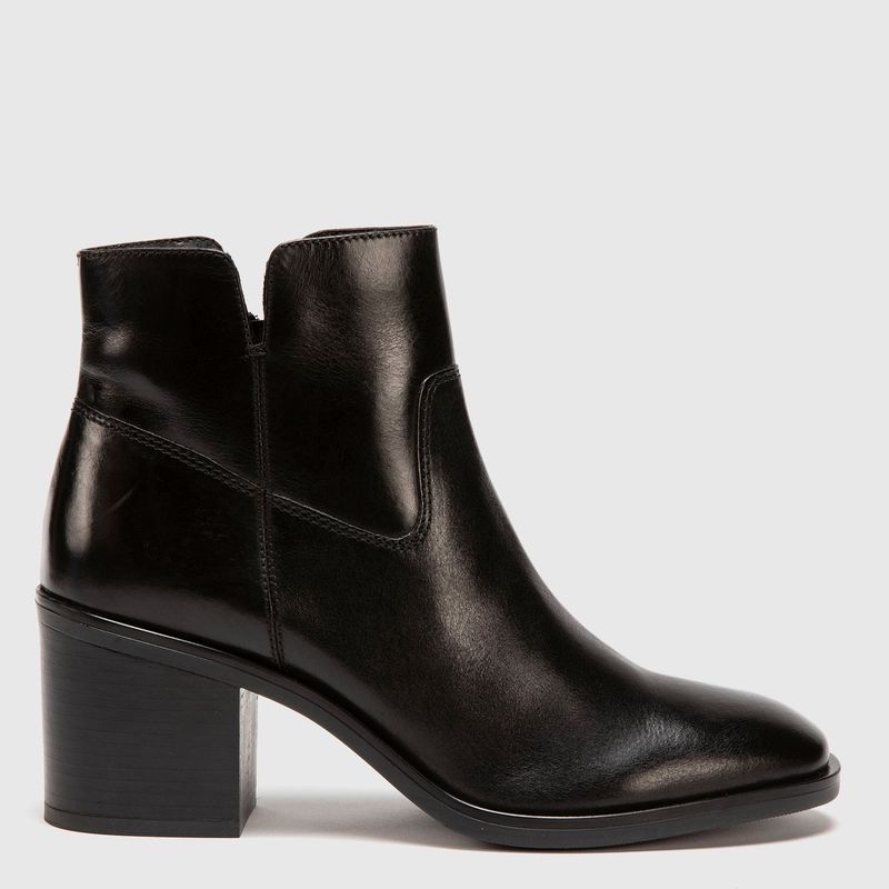 CLARKS - Botín Mujer Cuero Negro Clarks