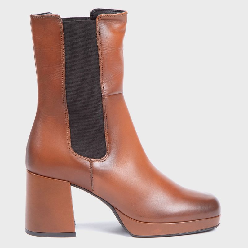 CLARKS - Botín Mujer Cuero Beige Clarks