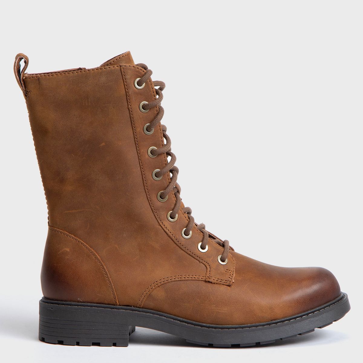 CLARKS - Botín Mujer Cuero Café Clarks