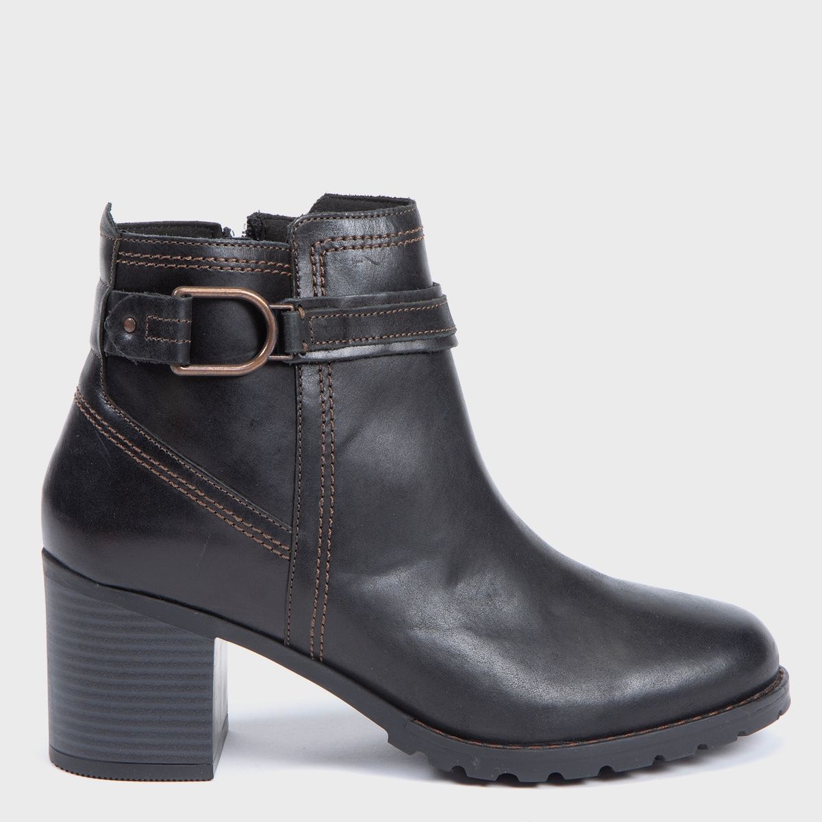 CLARKS - Botín Mujer Cuero Negro Clarks