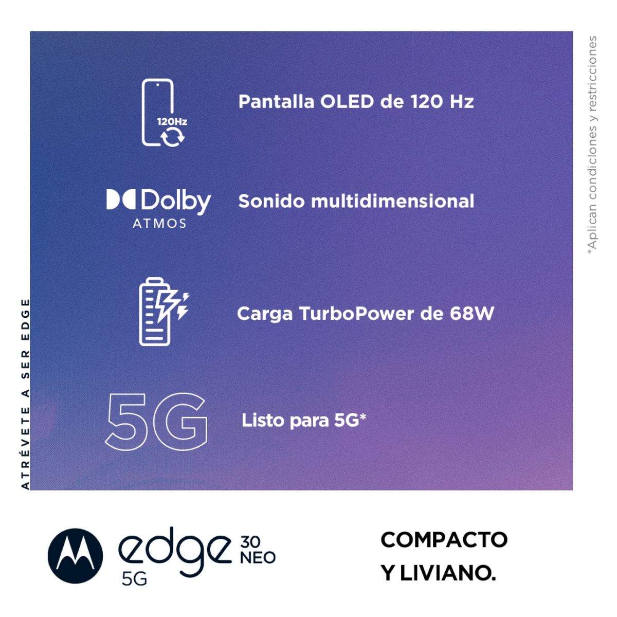 WOM - Celular Motorola Edge 30 Neo 128GB