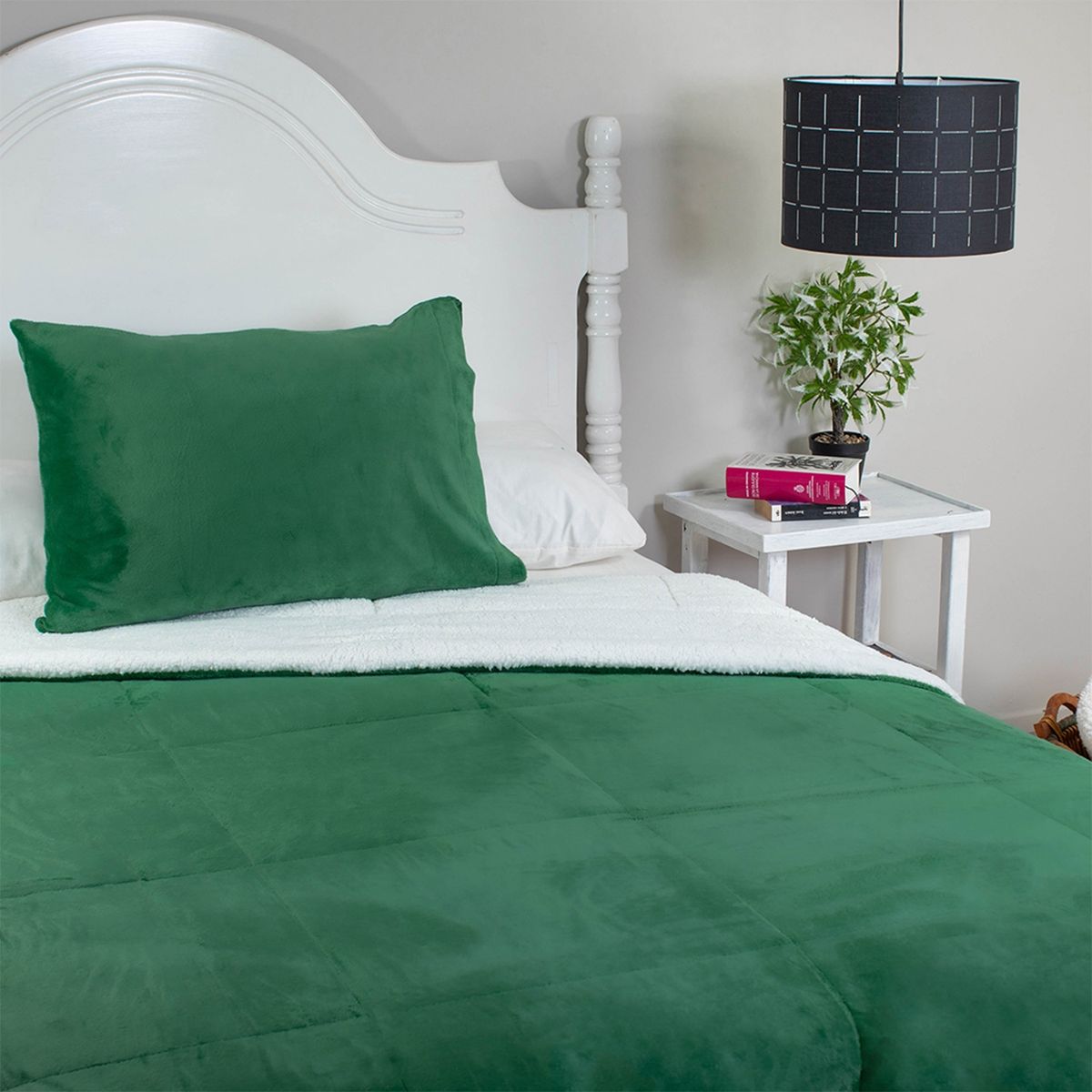 DORAL - Cubrecama Liso Sherpa Flanel Doral