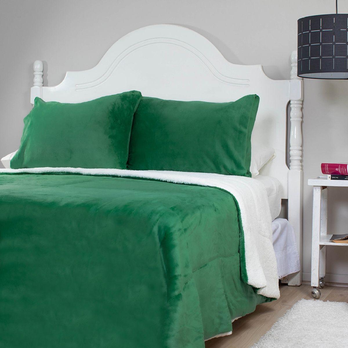 DORAL - Cubrecama Liso Sherpa Flanel Doral