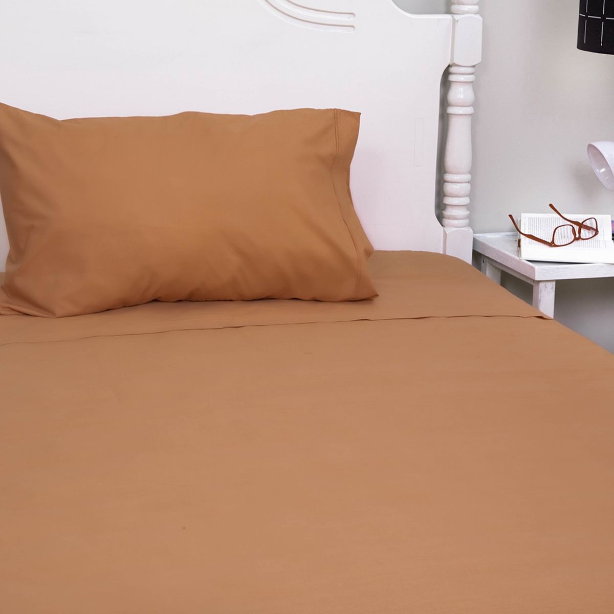 DORAL - Juego De Sábanas Vivo Algodón Liso Doral