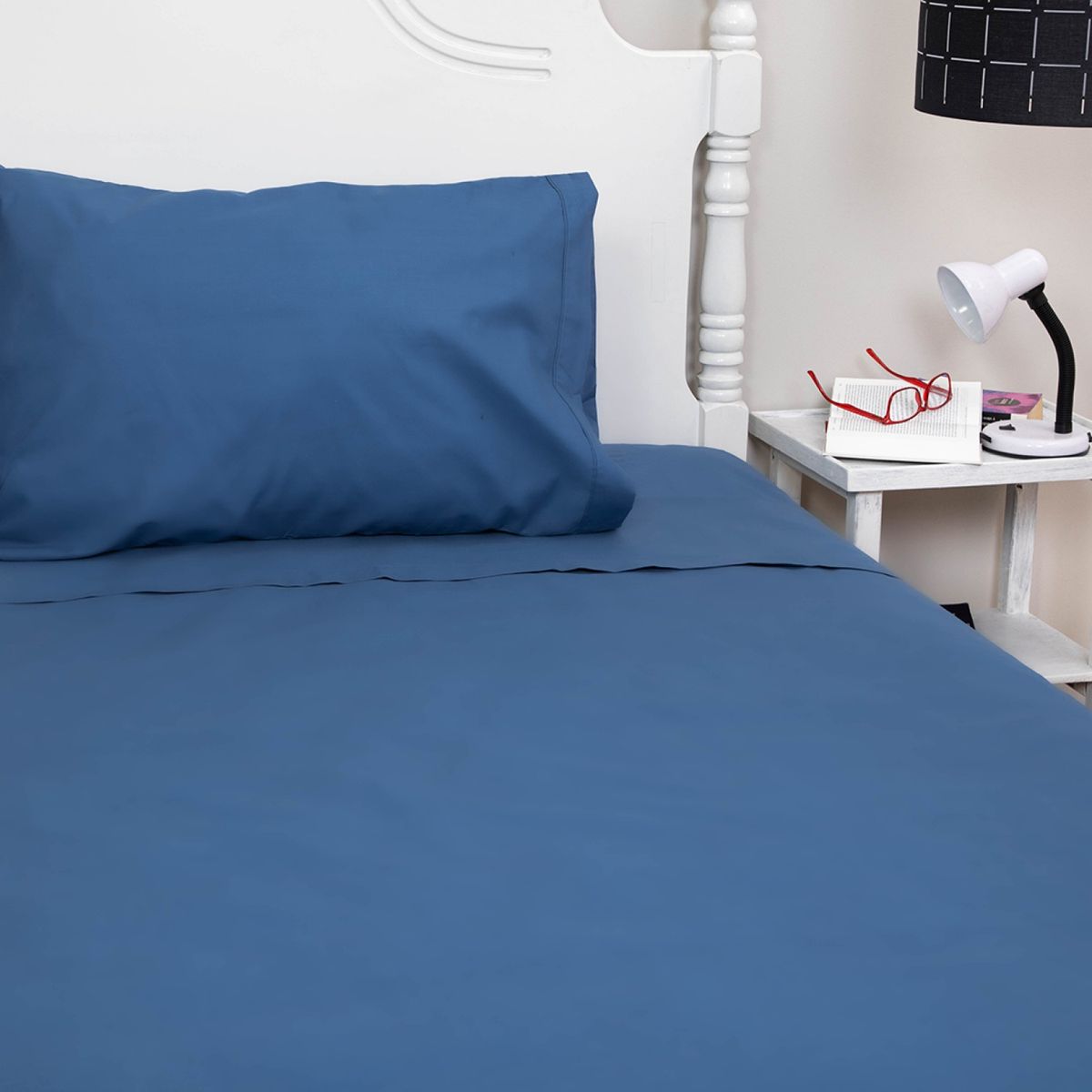 DORAL - Juego De Sábanas Vivo Algodón Liso Doral