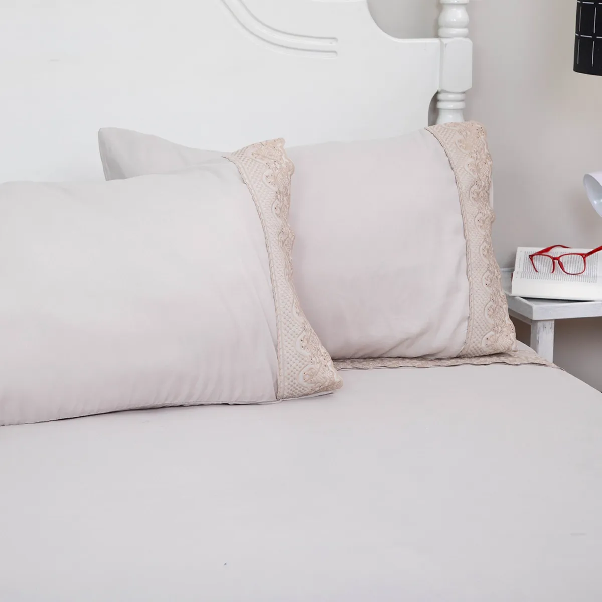 DORAL - Juego de Sábanas Santorini Bordado Doral