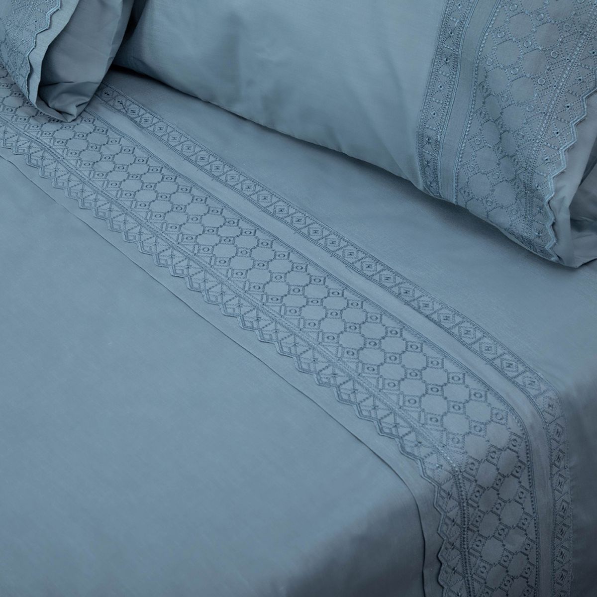 DORAL - Juego De Sábanas 144 Hilos Bordada Doral