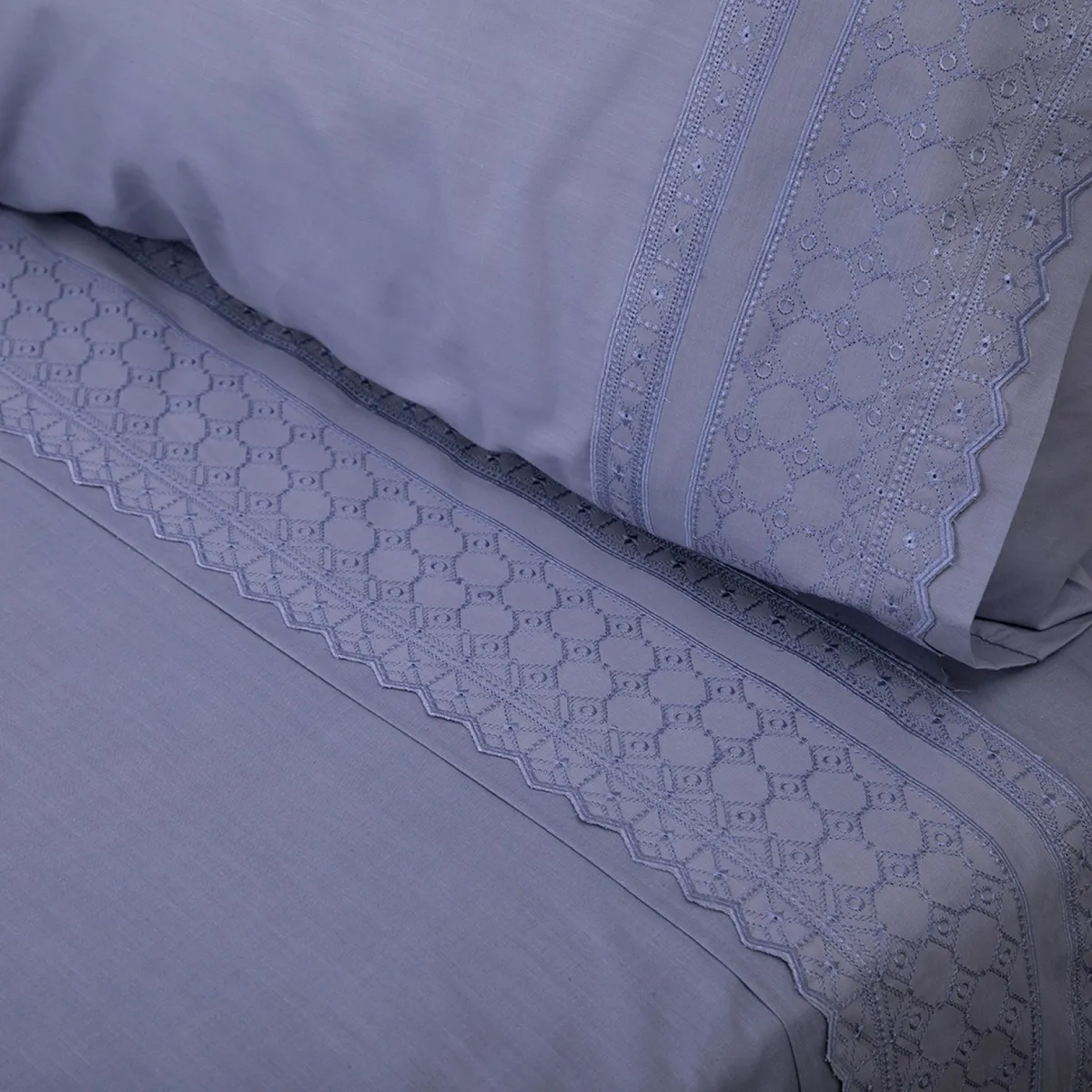 DORAL - Juego De Sábanas 144 Hilos Bordada Doral