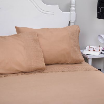 Imagen 1 del producto Juego De Sábanas 144 Hilos Bordada