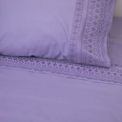 Imagen 2 del producto Juego de Sábanas Simone 2 Plazas 144 Hilos Bordado