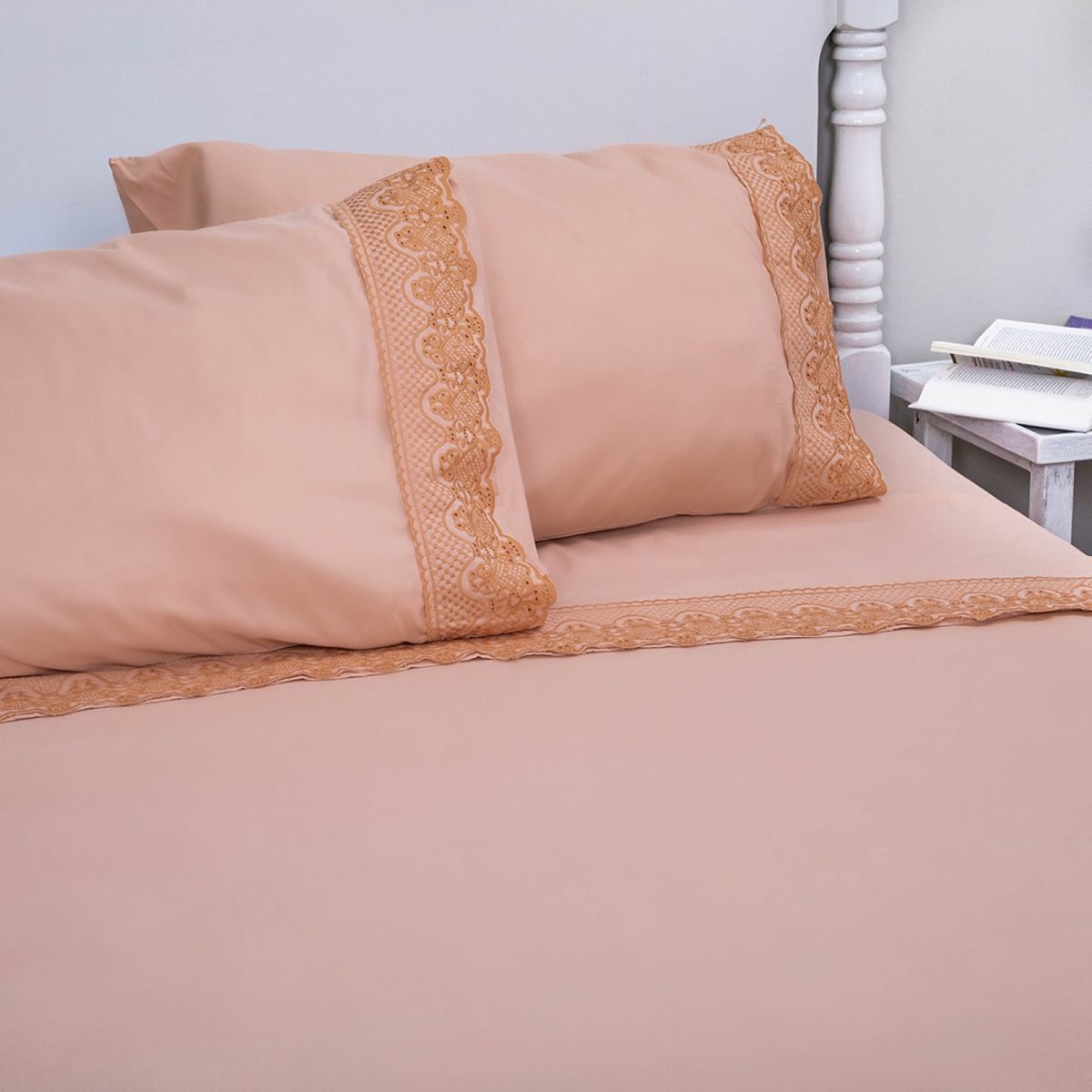 DORAL - Juego de Sábanas Santorini Bordado Doral