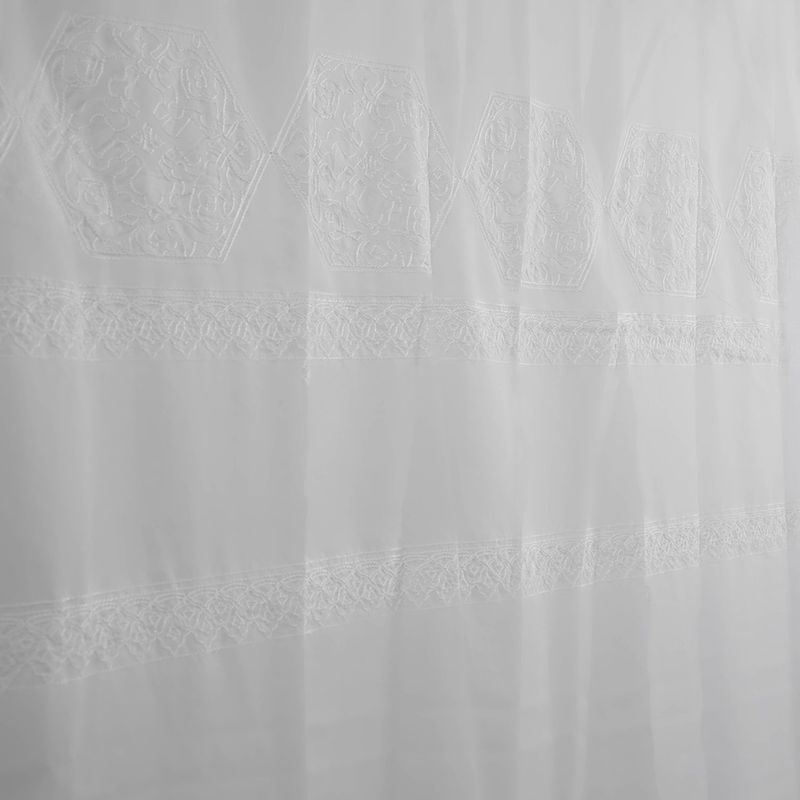 DORAL - Cortina De Baño Bordado 180X180 Cm Doral