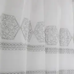DORAL - Cortina De Baño Bordado 180X180 Cm