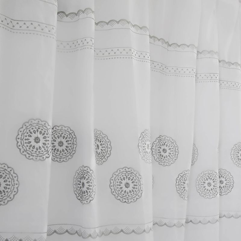 DORAL - Cortina De Baño Bordado 180X180 Cm Doral