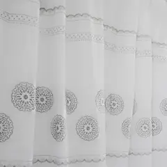 DORAL - Cortina De Baño Bordado 180X180 Cm