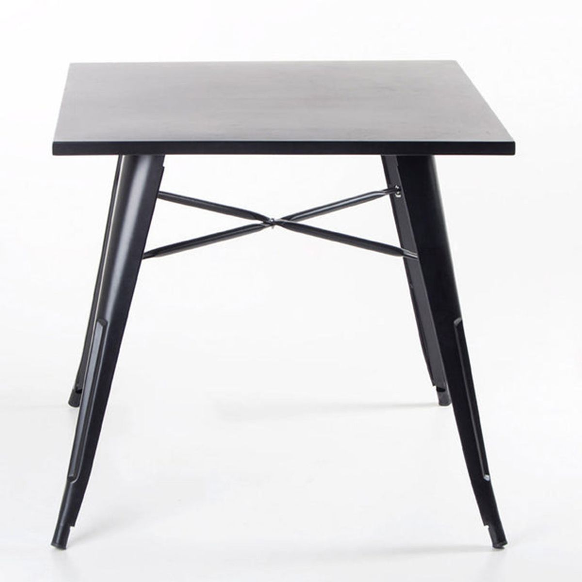 SPAZZIO - Mesa Tolix Gris 80X80 Cms Spazzio