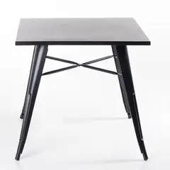 SPAZZIO - Mesa Tolix Gris 80X80 Cms