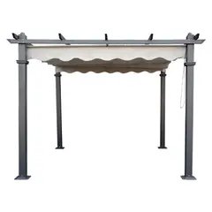 SPAZZIO - Gazebo Roma Retractil 3.40X3.40 Mts