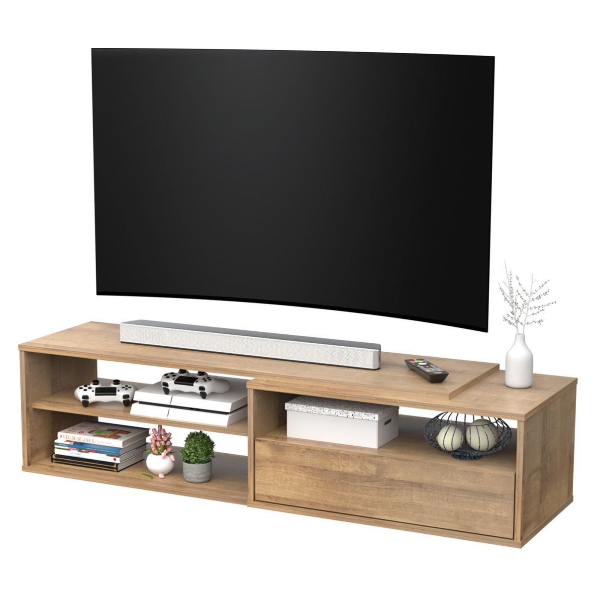 INVAL - Rack Tv Mtv23119 Amaretto Inval