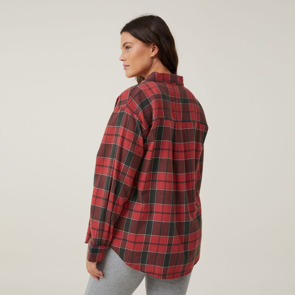 COTTON ON - Blusa Boyfriend Algodón Orgánico Manga Larga Mujer Cotton On