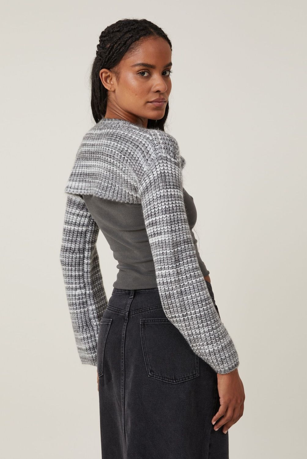 COTTON ON - Sweater Crop Manga Larga Mujer Cotton On