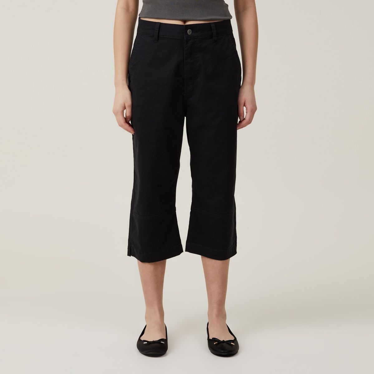 COTTON ON - Pantalones Capri Algodón Mujer Cotton On