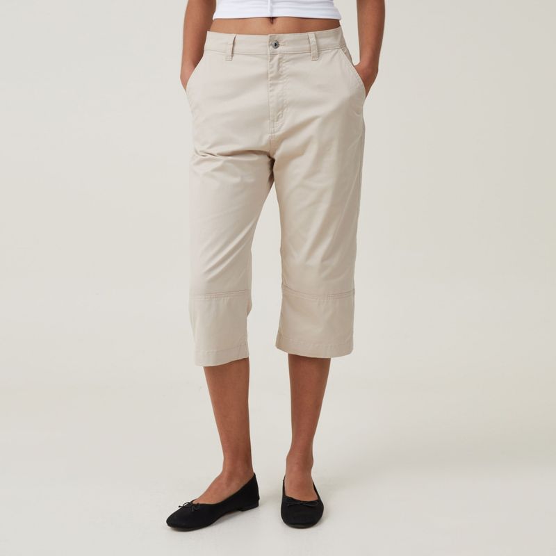 COTTON ON Pantalones Capri Algodón Mujer Cotton On