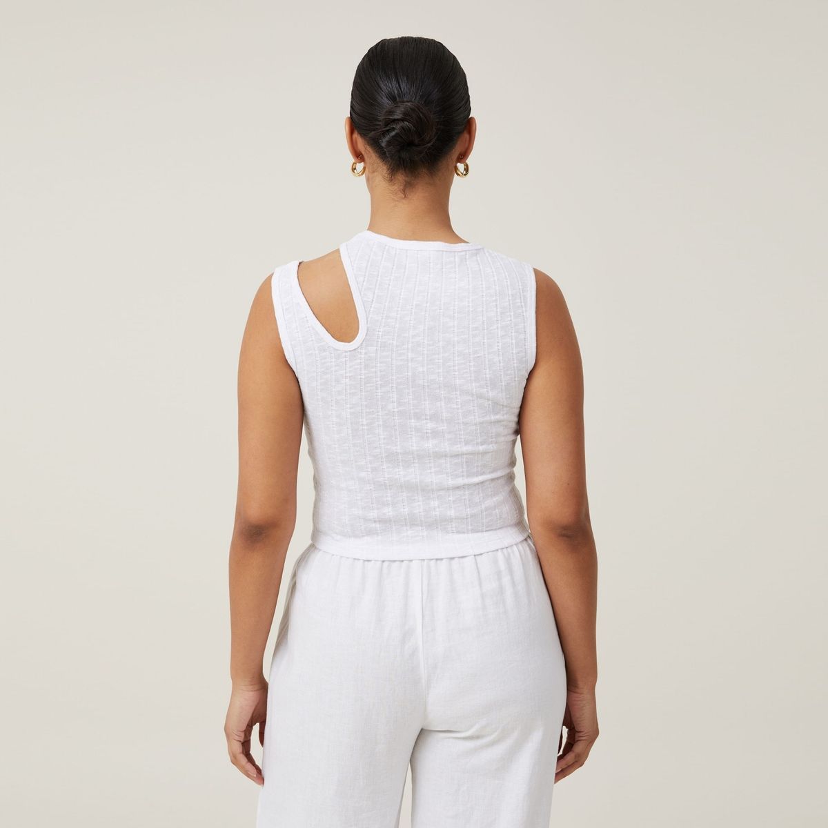 COTTON ON - Top Cut Out Algodón Mujer Cotton On