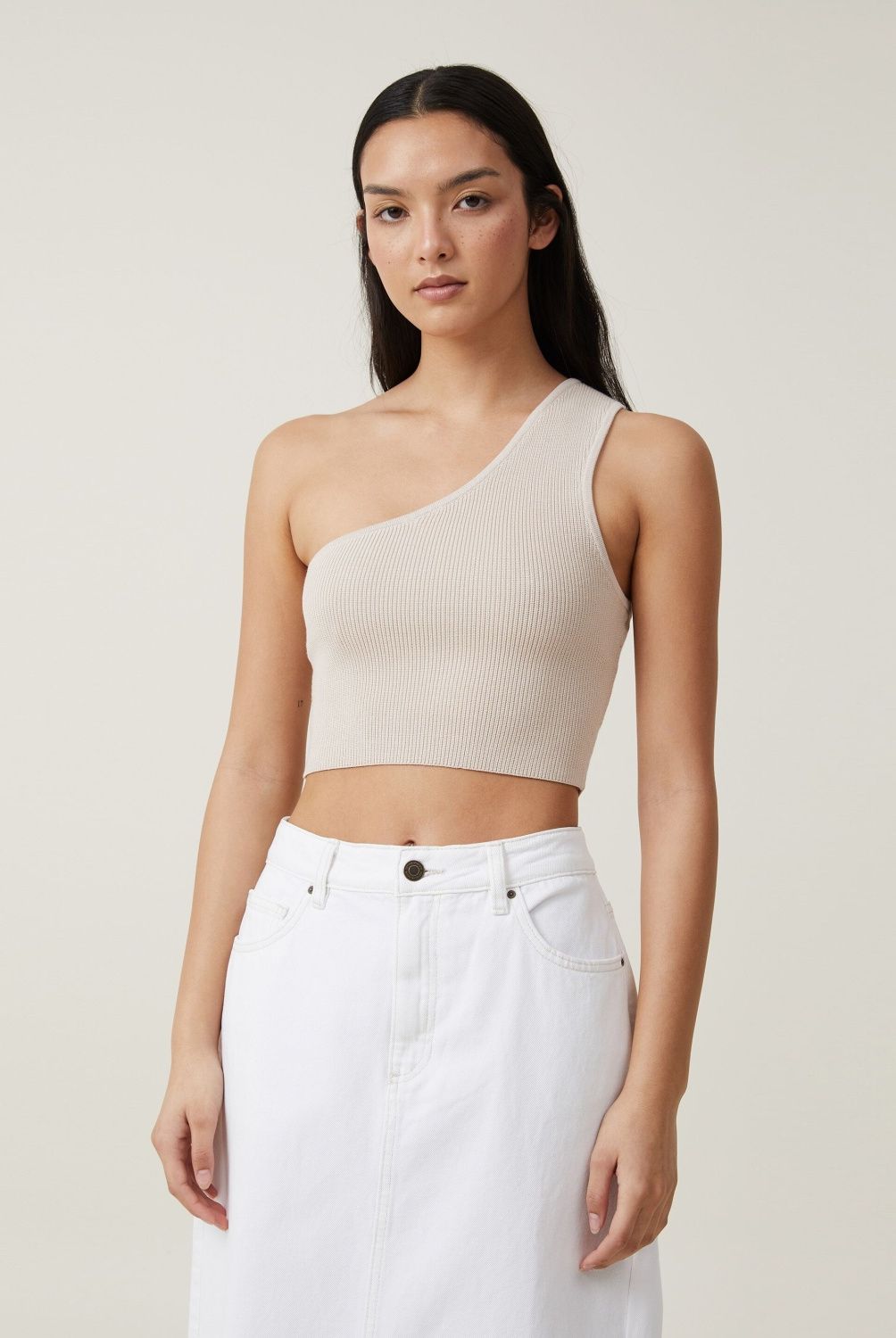 COTTON ON - Crop Top Un Hombro Mujer Cotton On