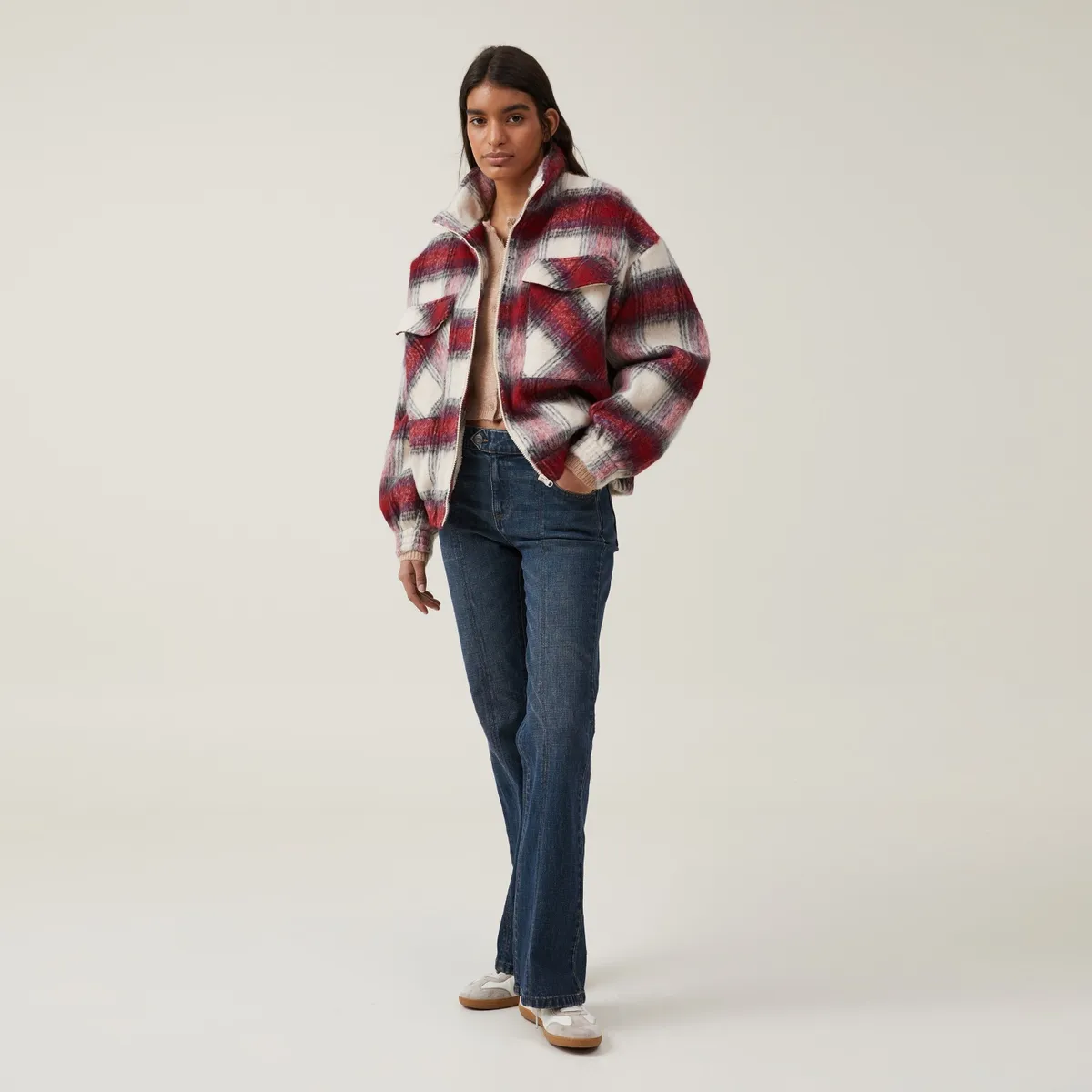 COTTON ON - Chaqueta Cuadrille Mujer Cotton On