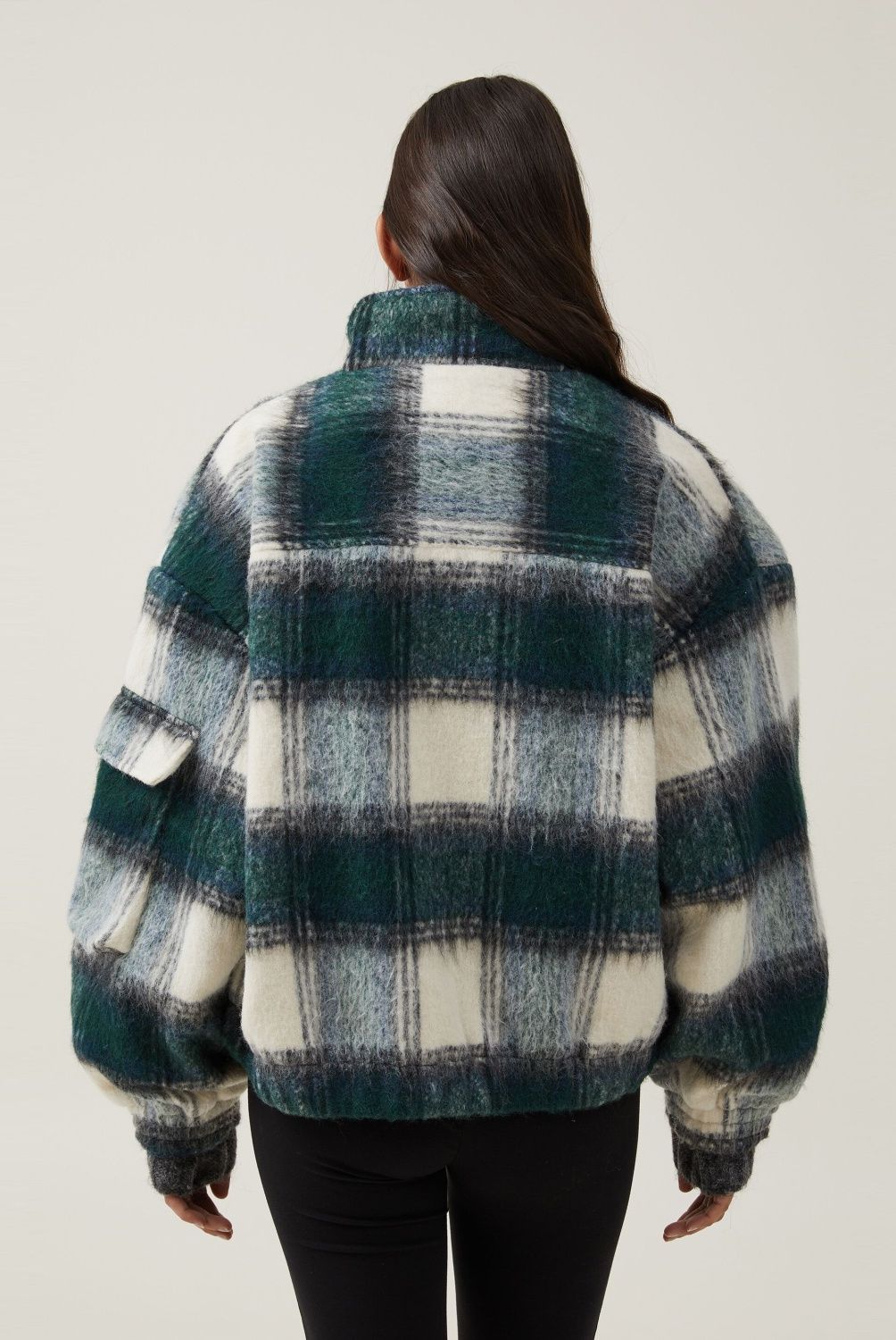 COTTON ON - Chaqueta Cuadrillé Mujer Cotton On