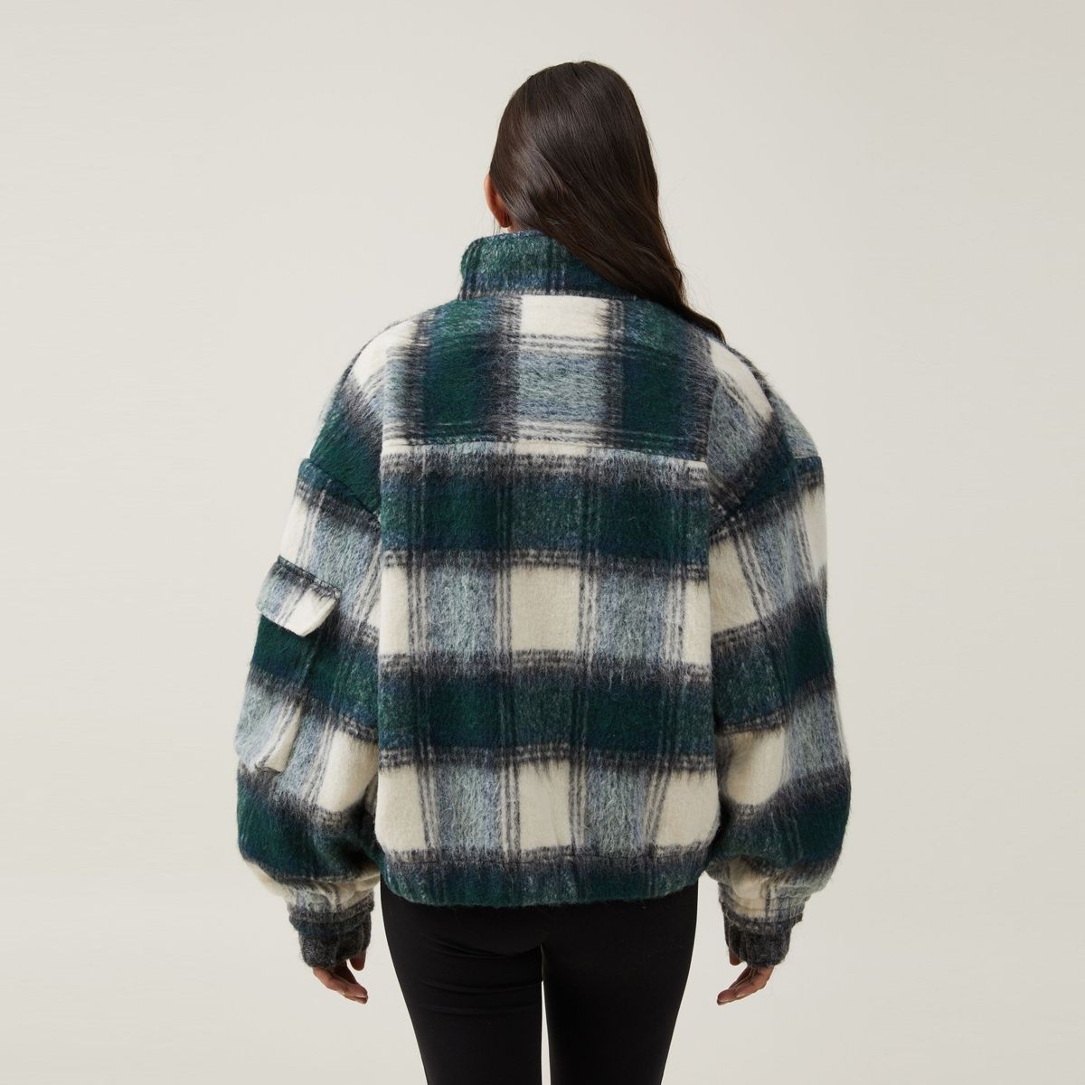 COTTON ON - Chaqueta Cuadrillé Mujer Cotton On