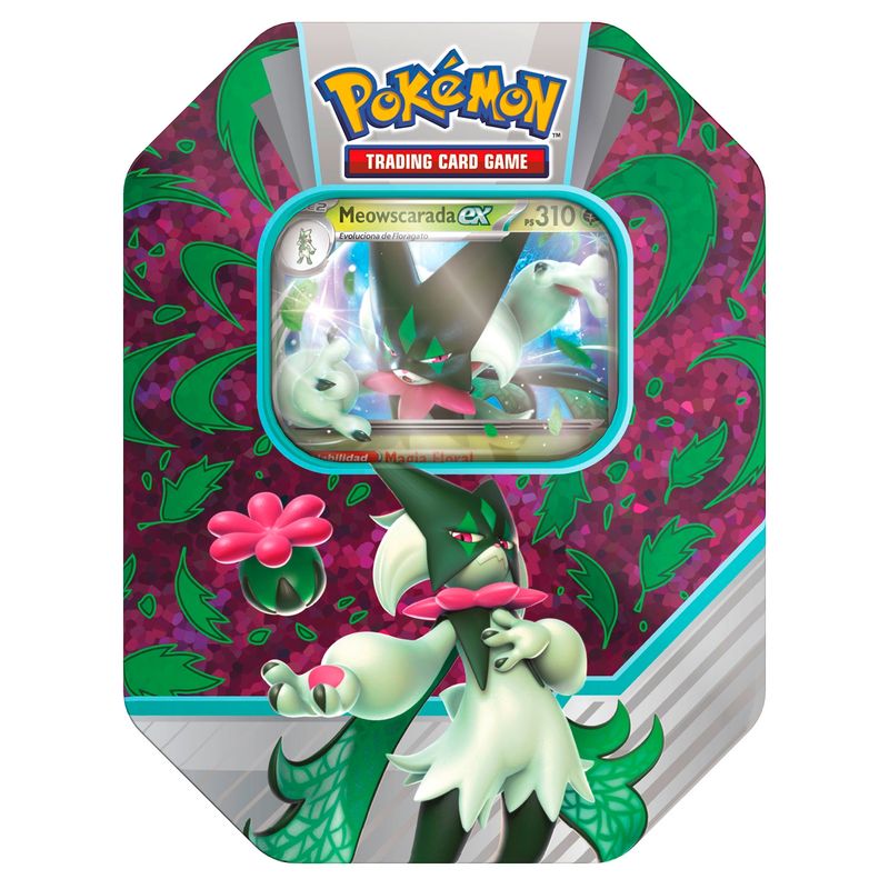 POKEMON - Meowscarada Tin Cartas  Español Pokemon