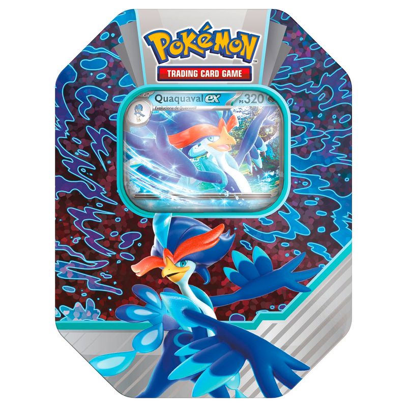 POKEMON - Quaquaval Tin Cartas  Español Pokemon