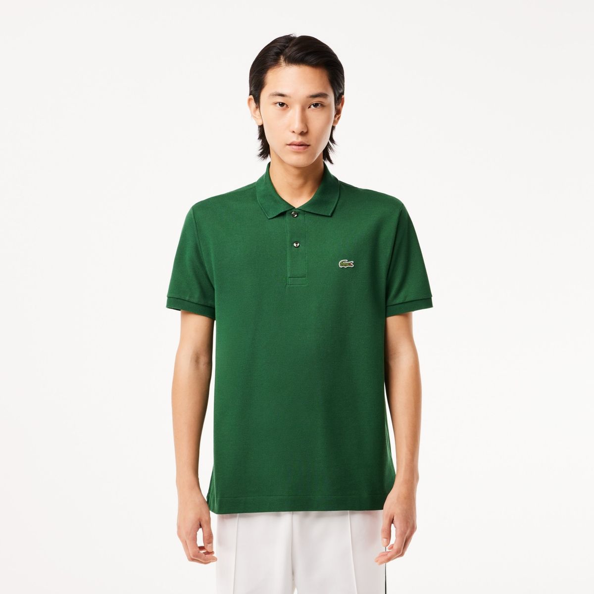 LACOSTE - Polera Con Cuello Pique Algodón Hombre Lacoste