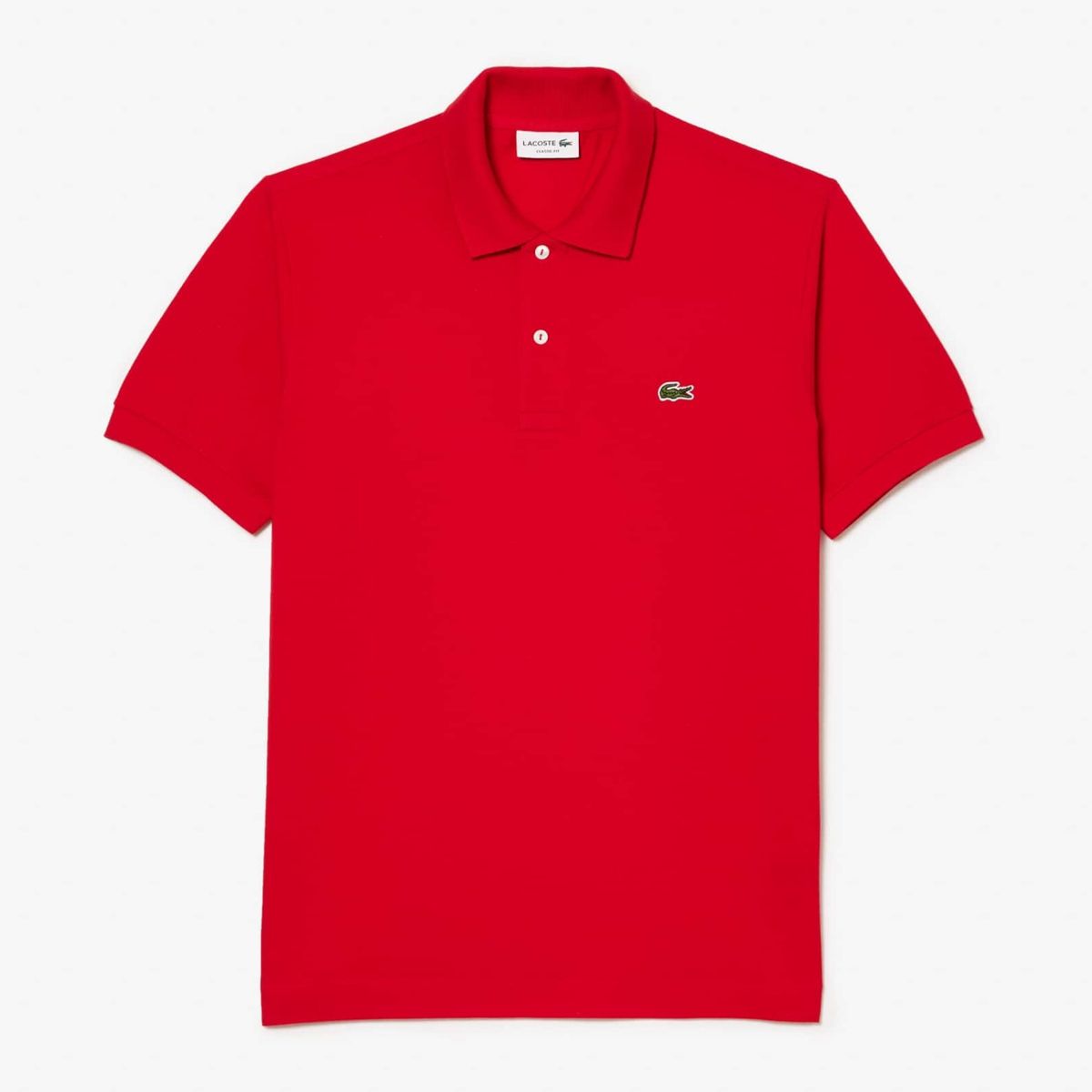 LACOSTE - Polera Con Cuello Pique Algodón Hombre Lacoste