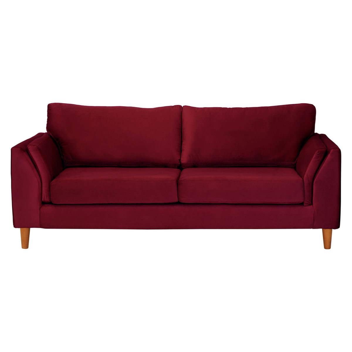 LATAM HOME - Sofá Milan 3 Cuerpos Tela Velvet Latam Home