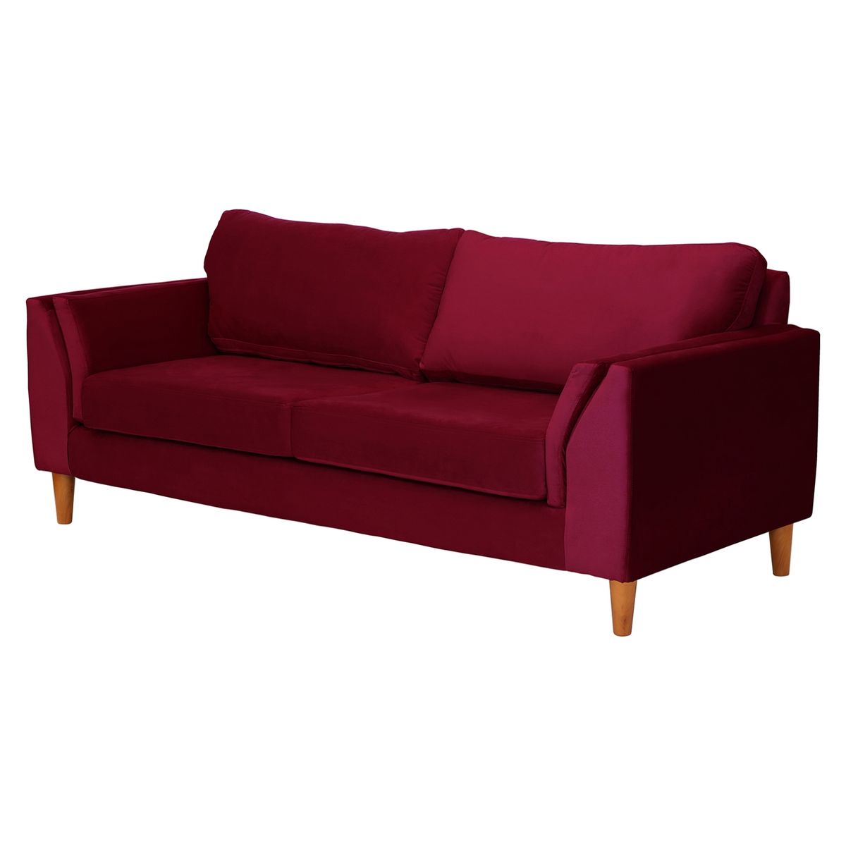 LATAM HOME - Sofá Milan 3 Cuerpos Tela Velvet Latam Home