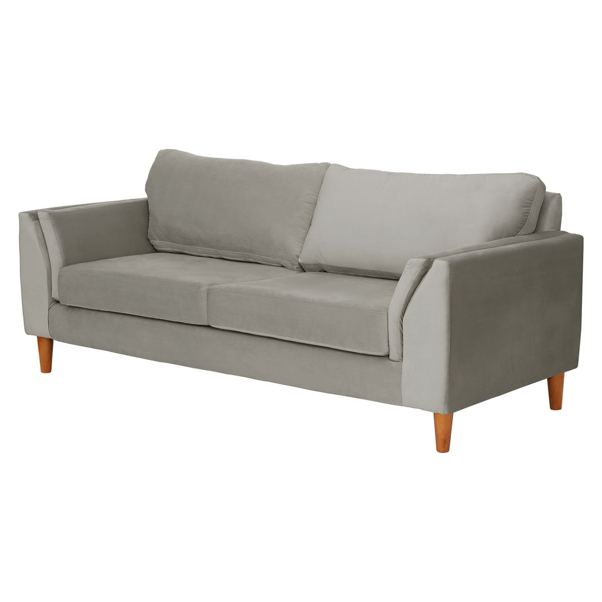 LATAM HOME - Sofá Milan 3 Cuerpos Tela Velvet Latam Home